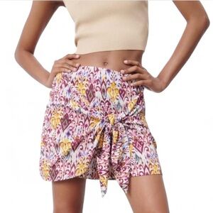 ZARA MULTICOLOR PRINT SKORT {Large}